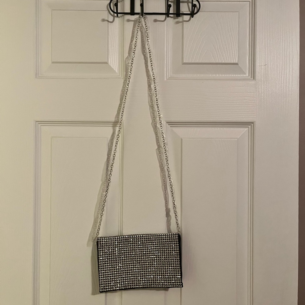 Elegant Silver Clutch Bag